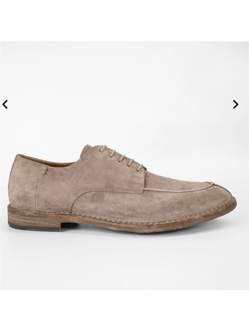 Untamed Street HAVEN sandstone suede apron derby shoes
